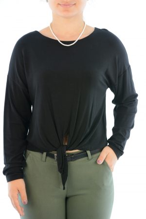 Black short blouse code 17030