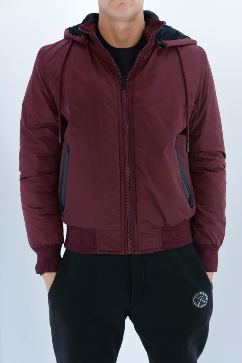 Jacket male with hood code RXW10-3 front view