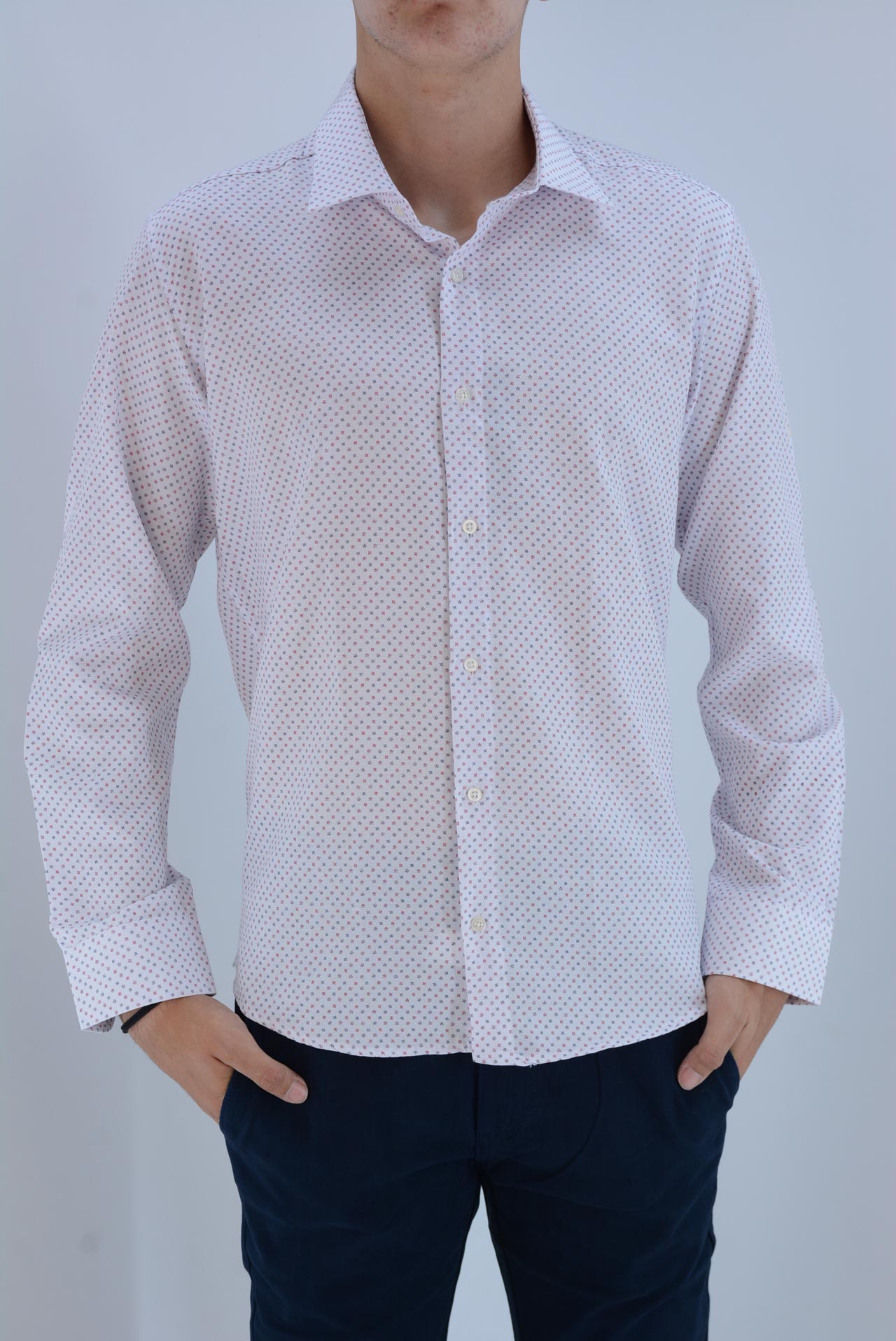 Patterned shirt male code 2111 front side