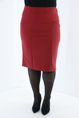 Straight line skirt with elastic band code F8245X