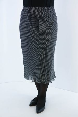 Skirt monochrome georgette code F9085ROG