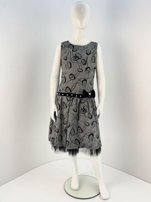 Dress with sleeveless winter pattern code 13826285