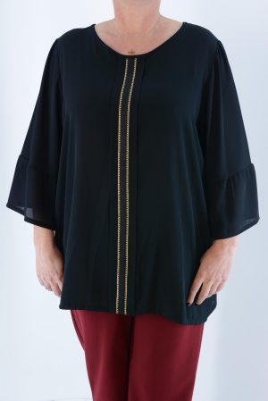 Blouse with neckline code 5075