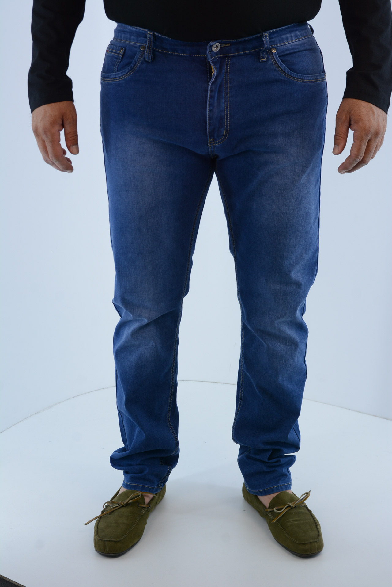 Denim jeans male faded code FC5530 front view