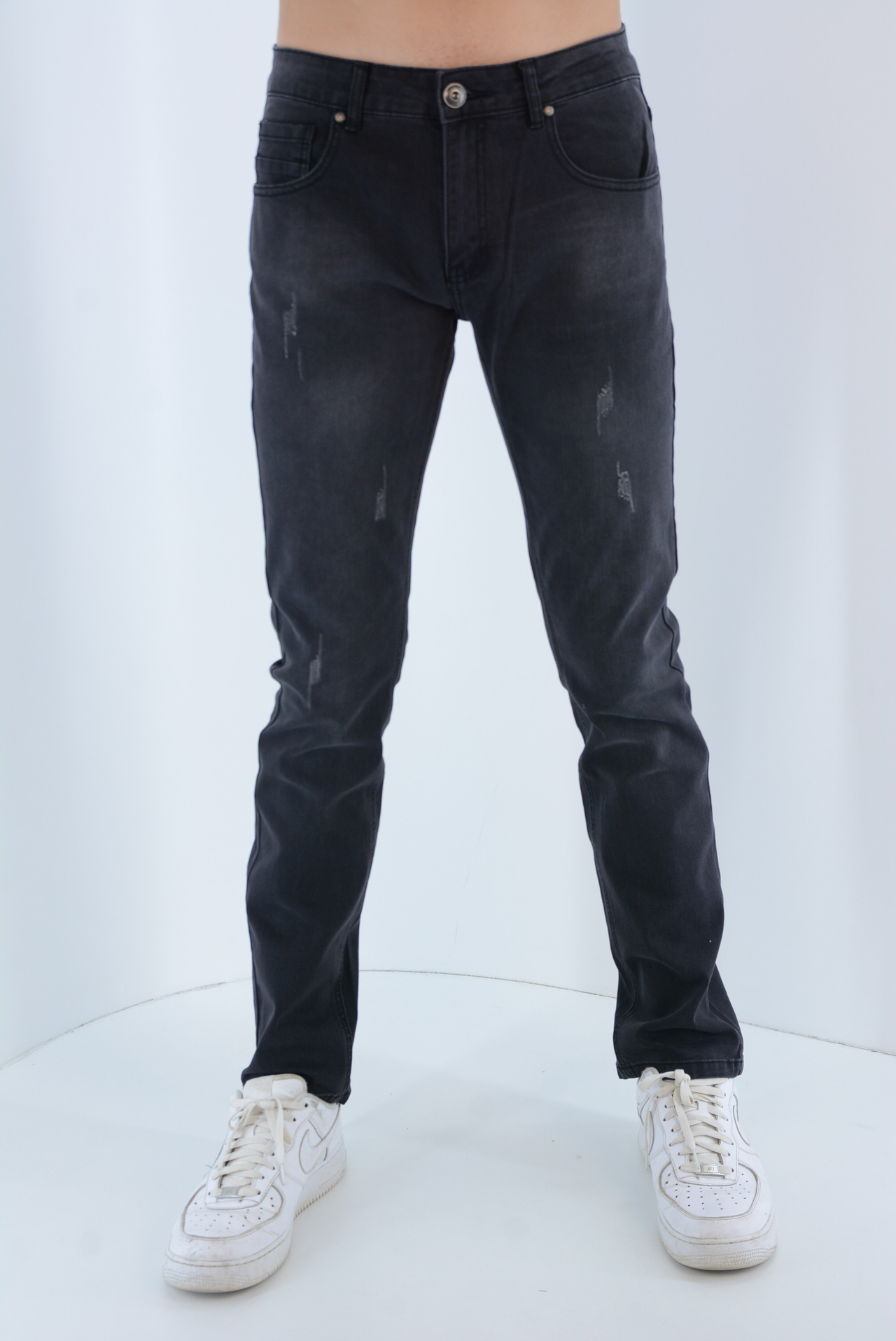 Denim jeans male black code JMJK150 front view