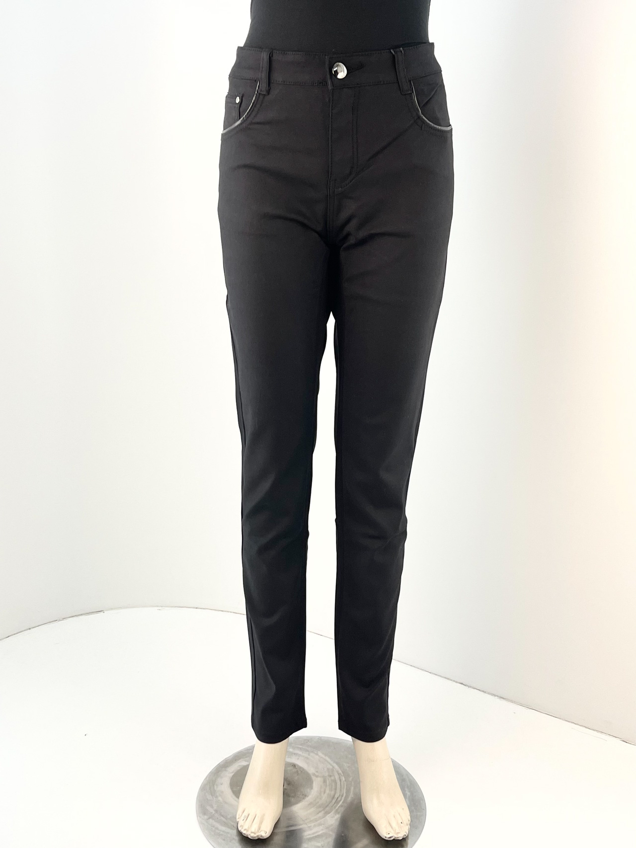 Παντελόνι πεντάτσεπο γυναικείο κωδ. MAR01MF5265 μαύρο μπροστινή όψη