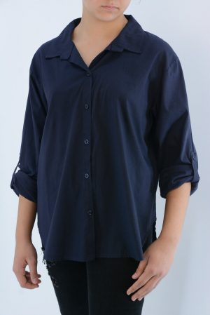 Asymmetrical shirt female code POY2451 front view