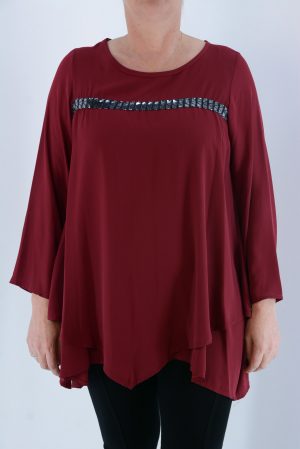 Blouse with zorgette code SG1844