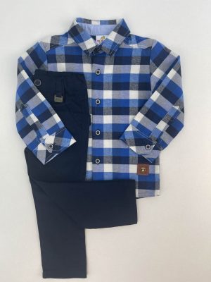 Set boy's shirt with collar code LQ069A