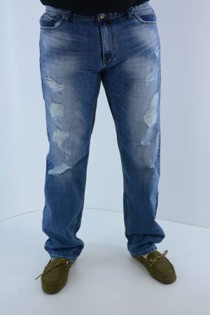 Denim jeans male with tears code YY-2598