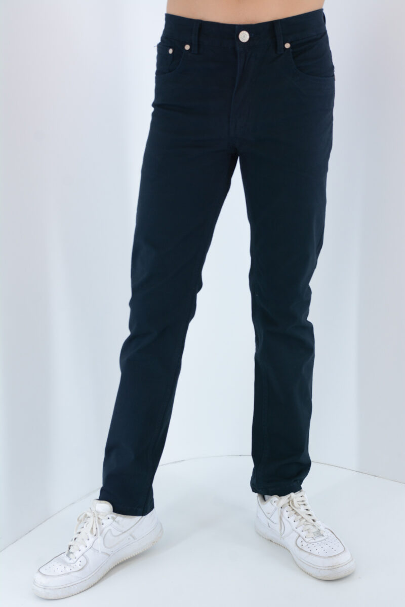 Pants male five-pocket pants code HS263 front view blue