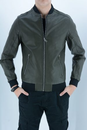 Leatherette jacket male code P18063