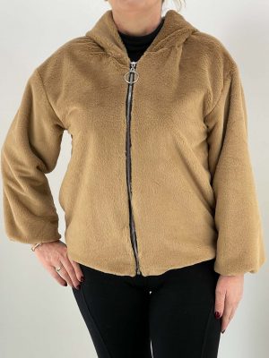 Leatherette jacket female code PL1885
