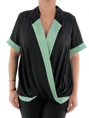 Women's cropped blouse code 03759