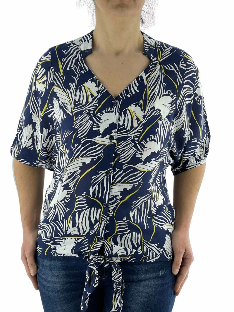 Printed shirt women's code 31299 front view blue