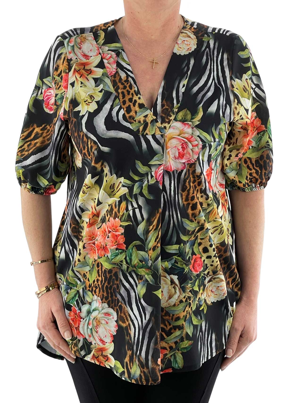Women's shirt floral code 3663