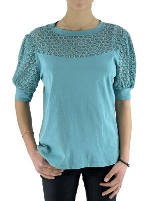 T-shirt with lace code 8878