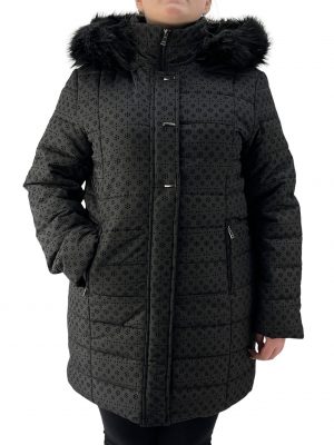 Long jacket with fur code D98