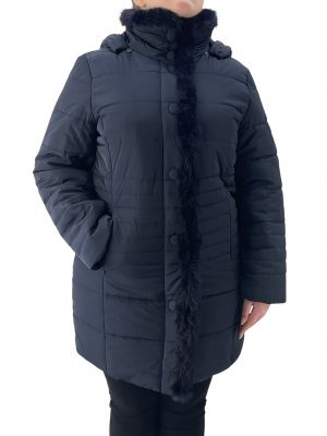 Long jacket with fur code D98