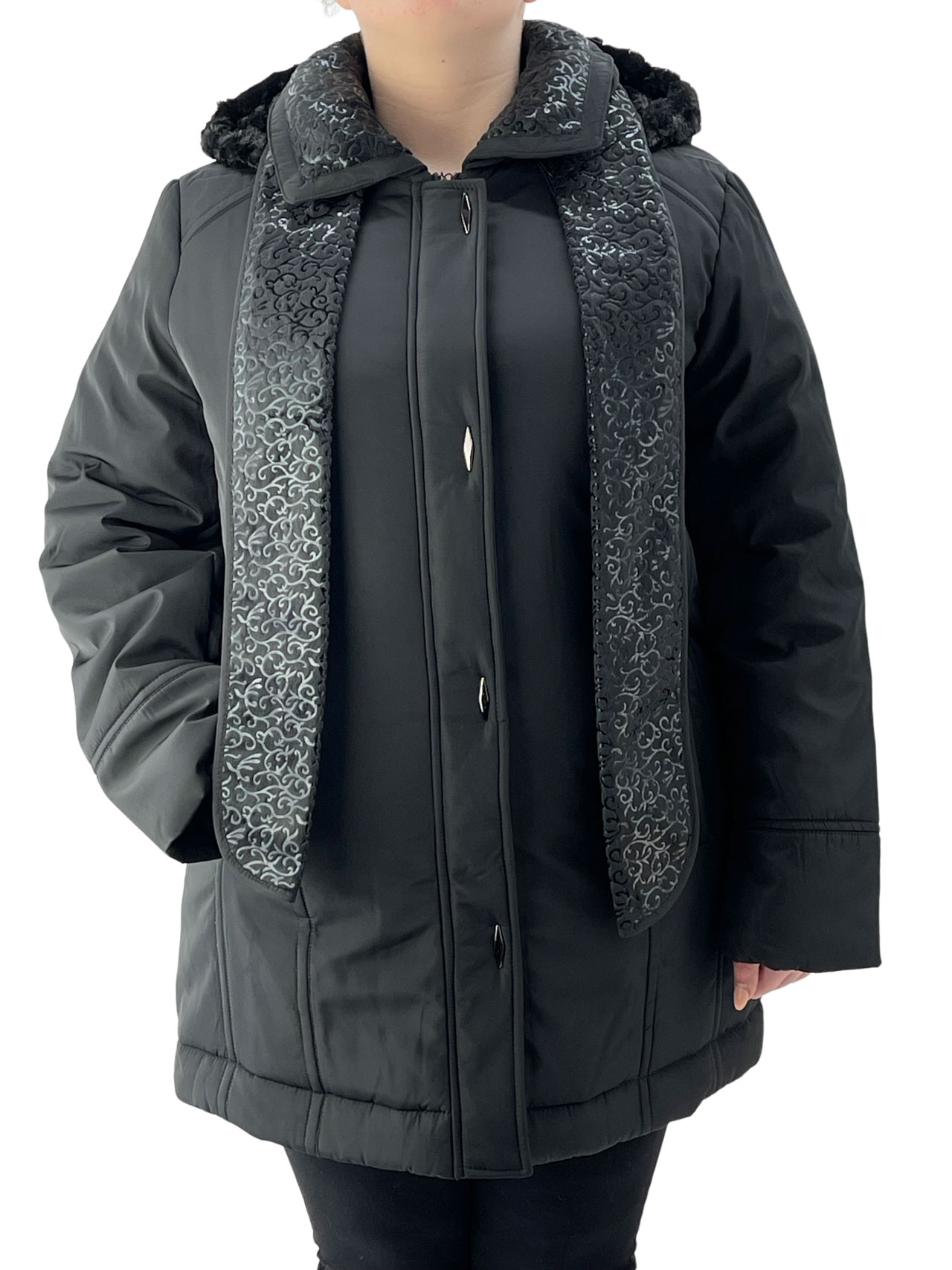 Women's jacket with scarf code GW134
