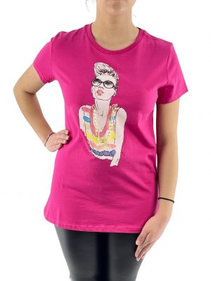 T-shirt γυναικείο με αλυσίδα κωδ. L3067