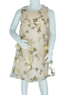 Girl's plaid dress sleeveless code S141010