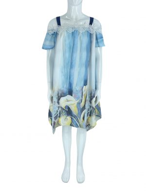 Φόρεμα κορίτσι μπροντερί με ζορζέτα κωδ. S173180