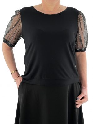 Women's asymmetrical blouse with print code 20225818