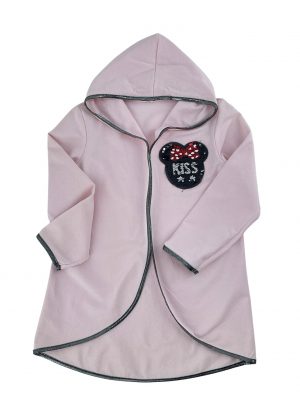 Girl's hoodie cardigan with hood code ART302