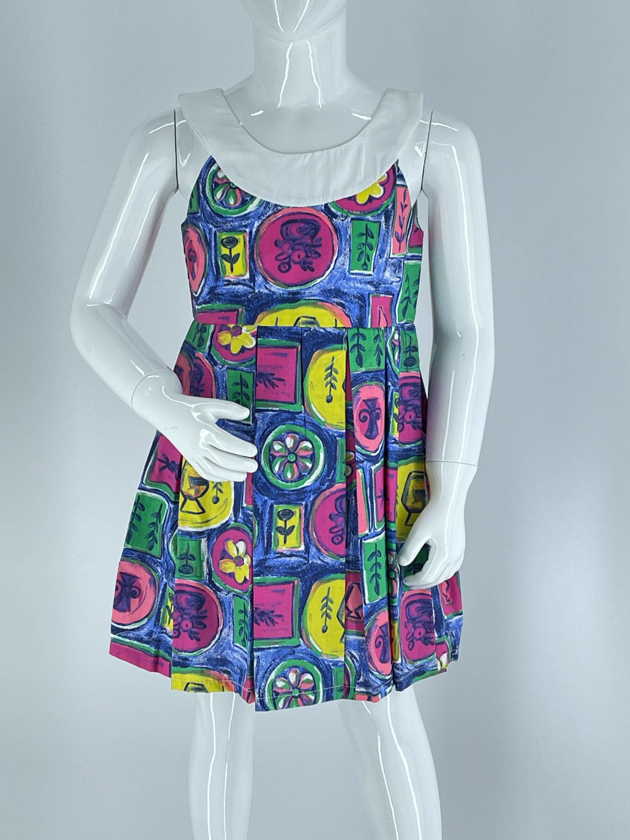 Girl's printed sleeveless dress code S168610
