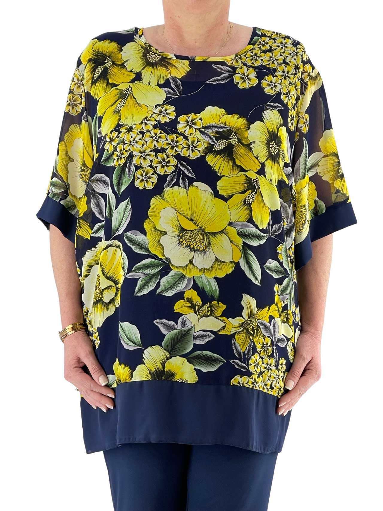 Women's blouse floral code 9040