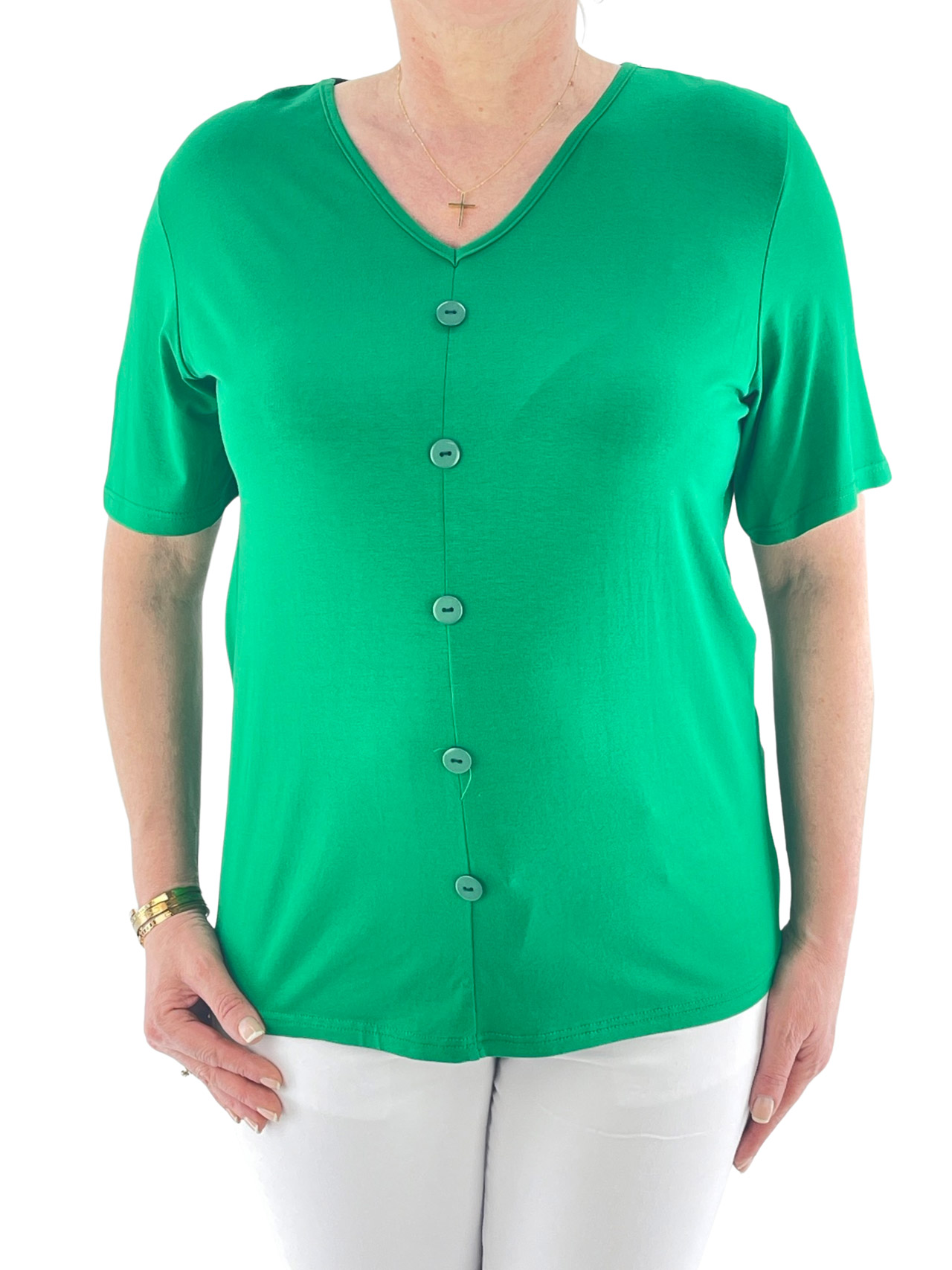 Women's blouse V monochrome code 122860