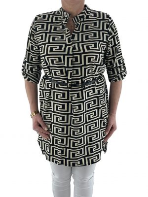 Women's denim shirt with mao collar code 415517