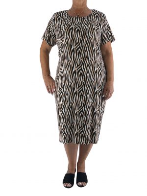 Φόρεμα μονόχρωμο με κουφόπιετες κωδ. 8777