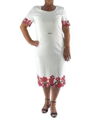 Φόρεμα αμπιγιέ midi με δαντέλα κωδ. WT26125