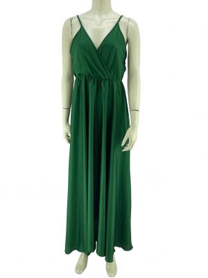 Φόρεμα γυναικείο σατέν με ραντάκι κωδ. H1055-R2