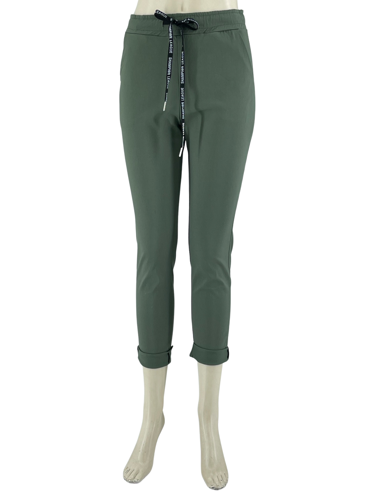 Women's elastic pants with elastic waist code X1871