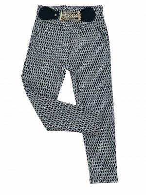 Girl's trousers-pants black and white winter code 22244