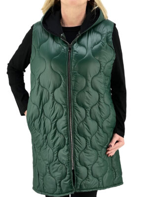 Women's long sleeveless jacket 5417