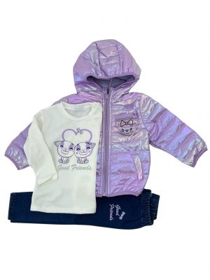 Girl's triple set with jacket code RP-S8F216