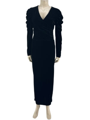 Φόρεμα βελούδο κρουαζέ maxi κωδ. 02222