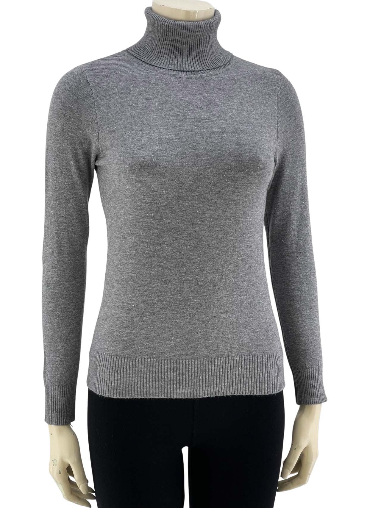 Women's knitted blouse with turn neck code 8875