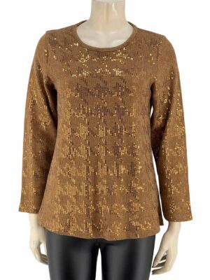 Knitted blouse with sequins code 122640