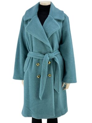 Coat with collar and belt code 444309