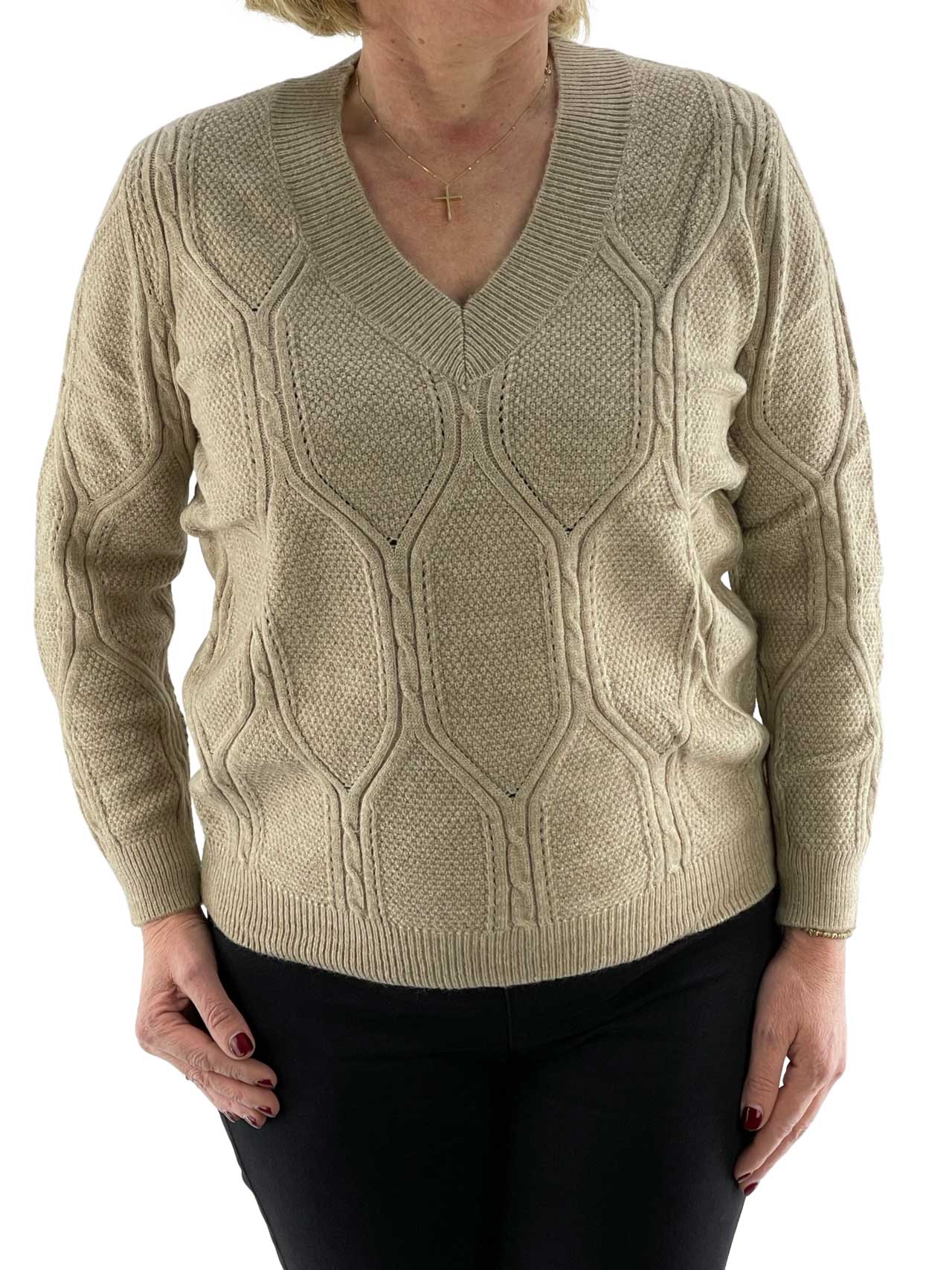 Women's knitted blouse V code 73126