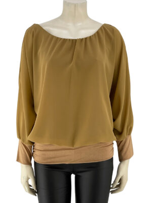 Ribbed blouse with pearls code 23623