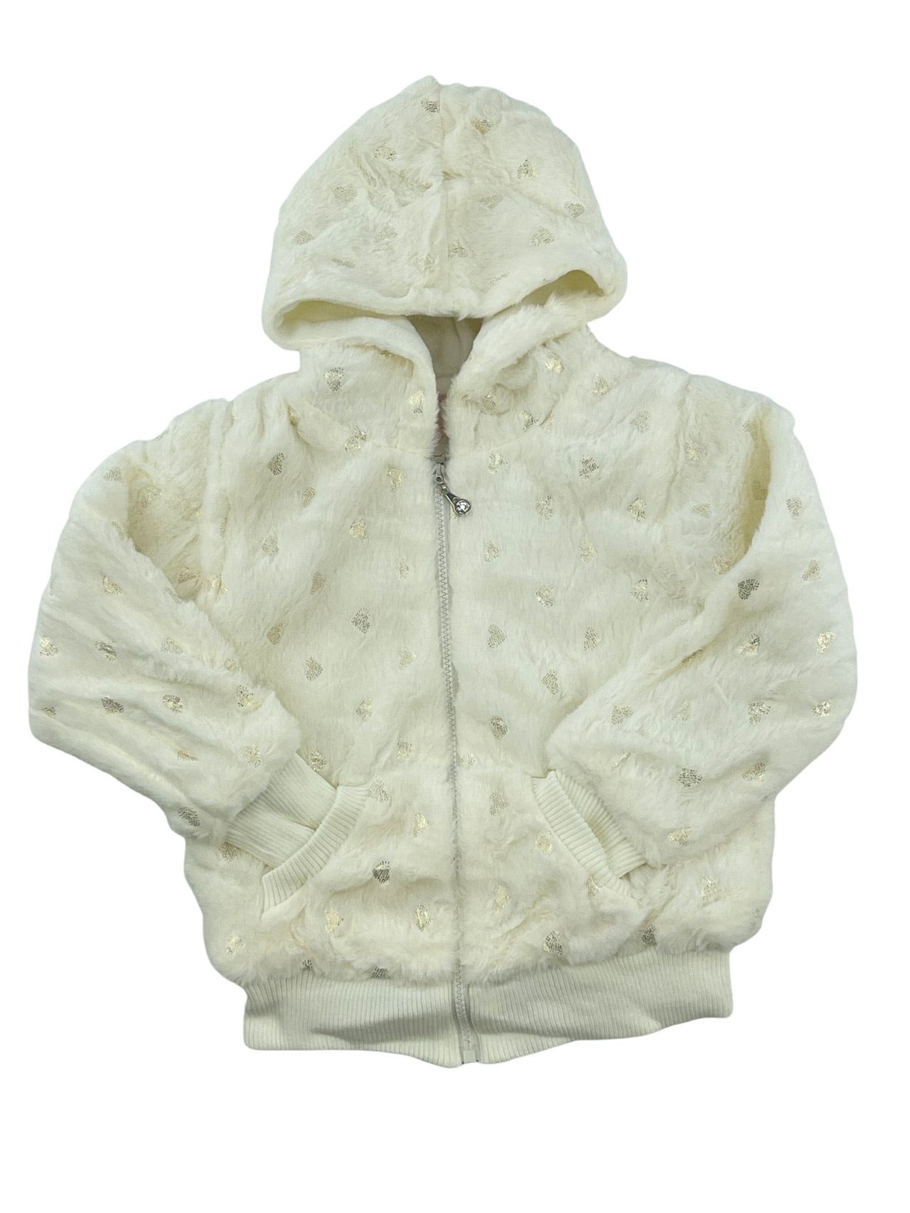 Girl's jacket with fixed hood code AL839