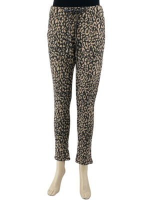 Women's animal print pants with elastic code 0591002