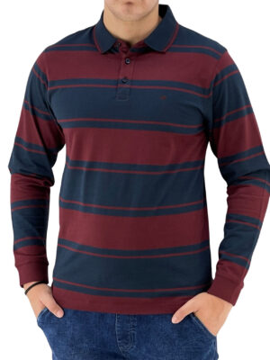 Male striped blouse with collar code DJ222112