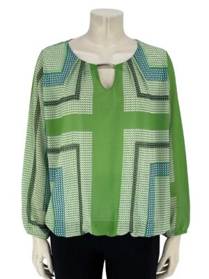Blouse with balloon pattern S140